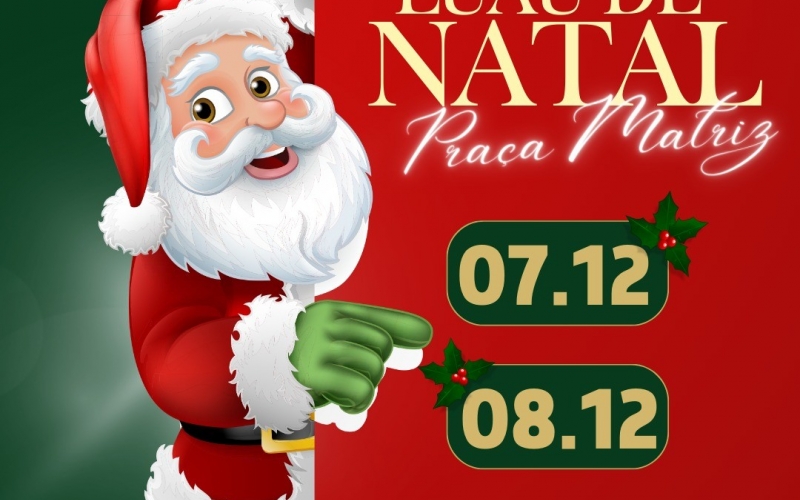 ‘Natal 2023’: 2 edições do ‘Luau na Praça’ nesta semana e com a chegada do Papai Noel; veja as atrações